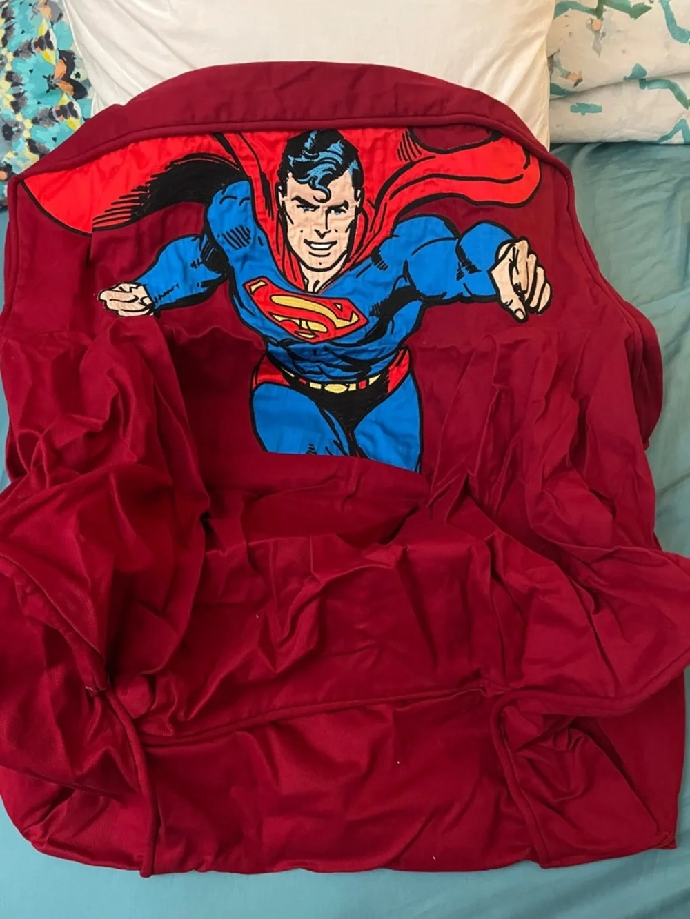 NEW Rare Pottery Barn Kids Limit Edition Superman Marvel Anywhere Chair cover